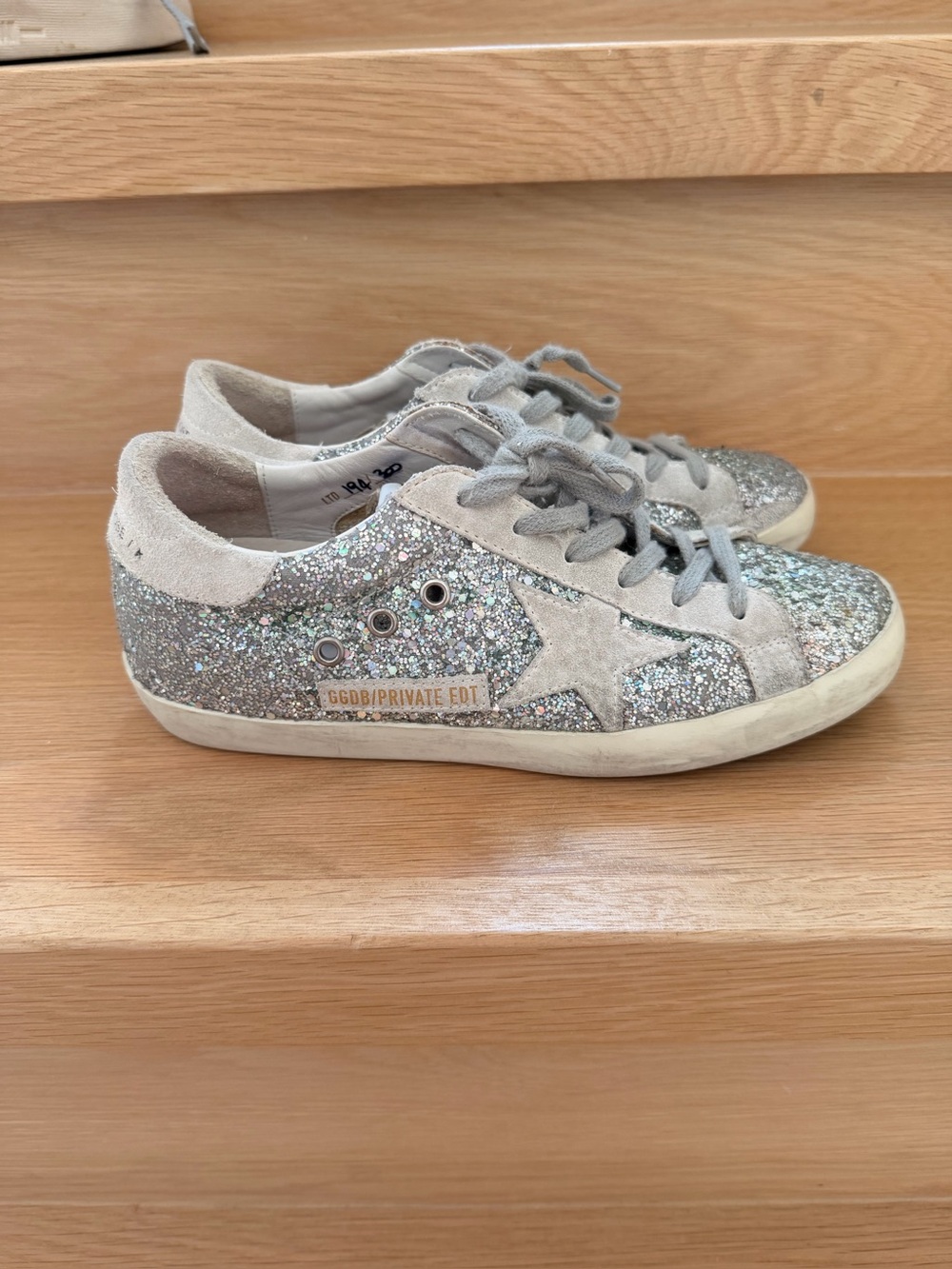 Golden goose sparkle superstar size 38
